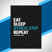 食べスリープスタックおもしろいXRP暗号化引用文ミーム カード
