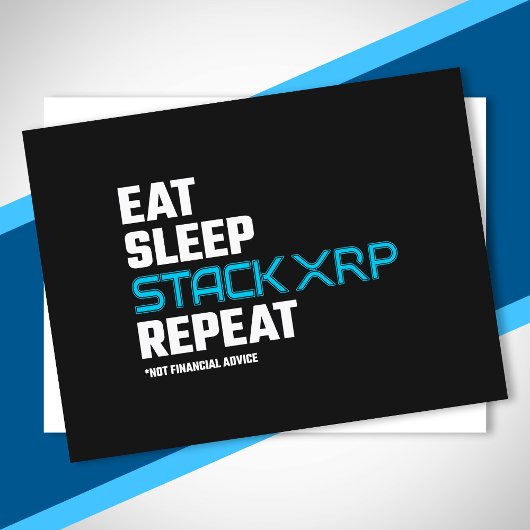 食べスリープスタックおもしろいXRP暗号化引用文ミーム ポストカード