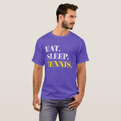 食べスリープテニスパープル Tシャツ (正面フル)