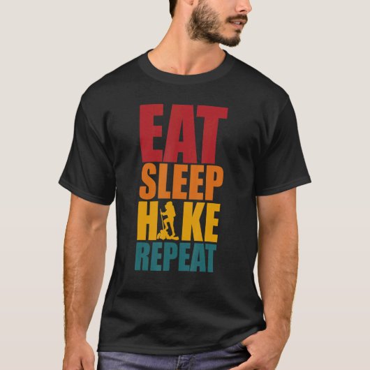 食べスリープハイククラシックリピート Tシャツ (正面)