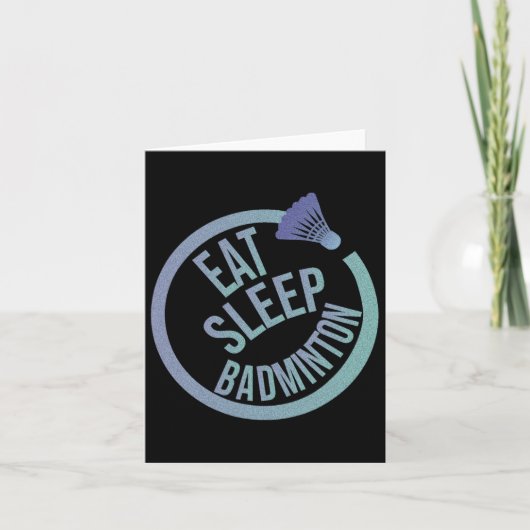 食べスリープバドミントンリピート1 カード (正面)