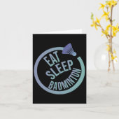 食べスリープバドミントンリピート1 カード (黄色い花)