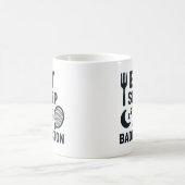 食べスリープバドミントン コーヒーマグカップ (中央)