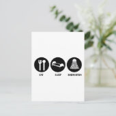 食べスリープバドミントン ポストカード (スタンド正面)