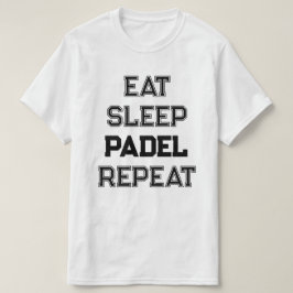 食べスリープパデルのリピートpaddelチームプレーヤー tシャツ