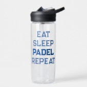 食べスリープパデルリピートパデルプレーヤープレーシンプルヤー ウォーターボトル (左面)
