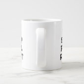 食べスリープパデルリピートパデルプレーヤープレーシンプルヤー ジャンボコーヒーマグカップ (裏面)