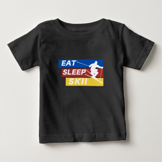 食べスリープベビー ベビーTシャツ (正面)