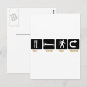 食べスリープリピート(Sleep Repeat) ポストカード (正面/裏面)