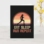 食べスリープリポートレトロアスリートマラソン カード (黄色い花)