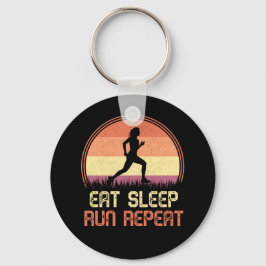 食べスリープリポートレトロアスリートマラソン キーホルダー