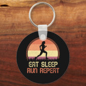 食べスリープリポートレトロアスリートマラソン キーホルダー (正面)