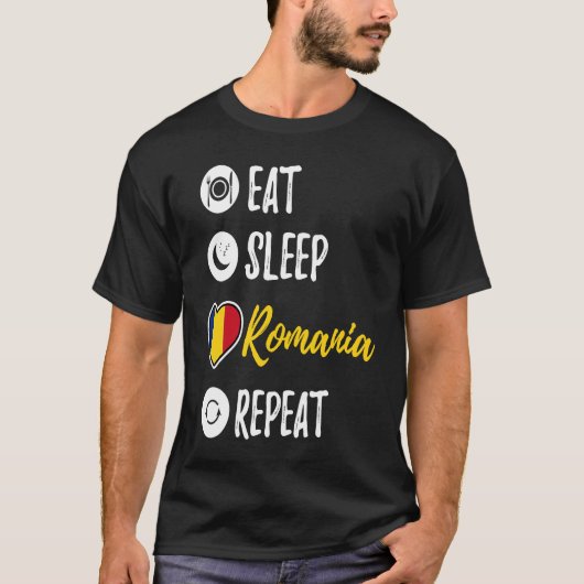 食べスリープルーマニア Tシャツ (正面)