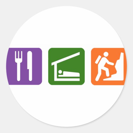 食べスリープロック登山2 ラウンドシール (正面)