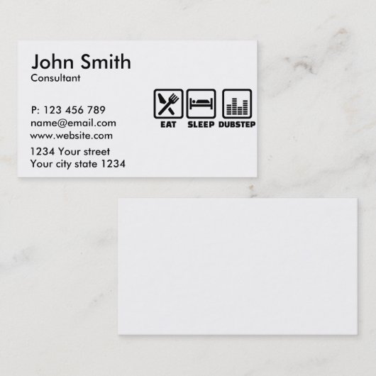 食べスリープ吹き替え 名刺 (正面/裏面)