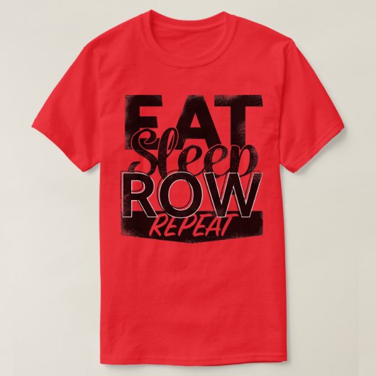 食べスリープ行リピート25 Tシャツ (デザイン正面)