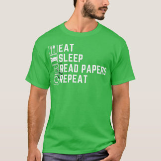 食べスリープ読紙繰り返し1 Tシャツ