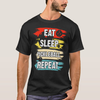 食べスリープPickleballリピート選手 Tシャツ