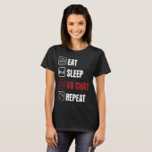 食べスリープvrチャットリピート tシャツ (正面フル)