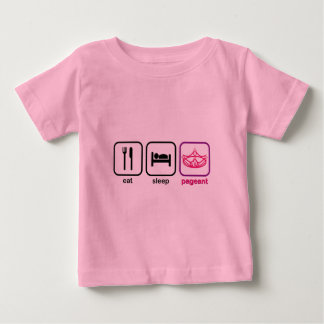 食べスリーページェント ベビーTシャツ
