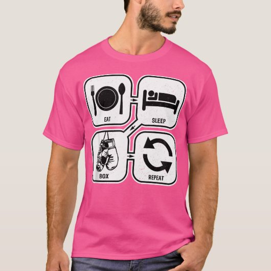 食べスリーボックスRepeat Boxer Tシャツ (正面)