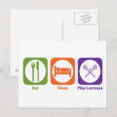 食べスリー遊ラクロス ポストカード (正面/裏面)