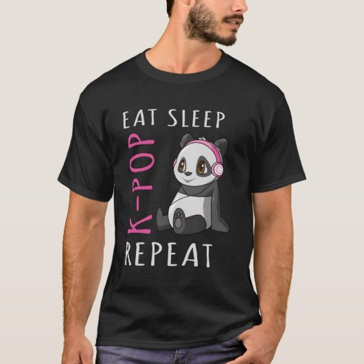 食べスリーKリピポップ・アートのーパンダ Tシャツ (正面)