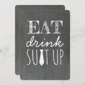 食べスーツを着おもしろいる 招待状 (正面/裏面)