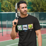 食べス遊テ Tシャツ<br><div class="desc">昼夜素晴らしを問わずテニスに遊夢中になっている人への贈り物。私は時間を持っ食べて、寝て、テニス遊だ。</div>
