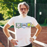 食べス遊テ Tシャツ<br><div class="desc">テニスは私の執着であり、人生でもある。</div>