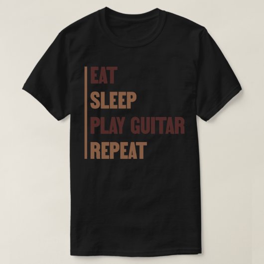 食べス遊プギターリピートV1 Tシャツ (デザイン正面)