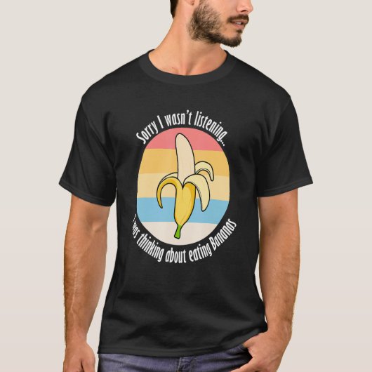 食べズバナナズキュートエキゾチックなフルーツ Tシャツ (正面)