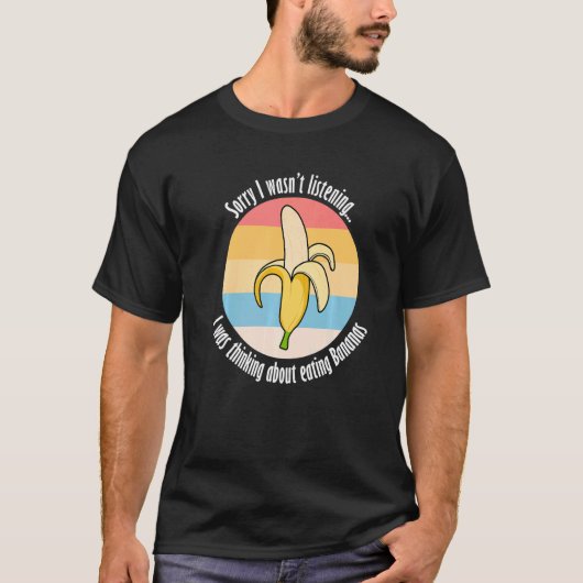 食べズバナナズキュートエキゾチックなフルーツ Tシャツ (正面)