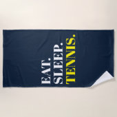 食べテニス ビーチタオル (正面)