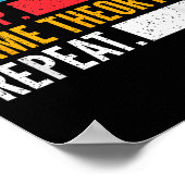 食べトランプのポーカーナイトストラットに対するスリープゲーム理論リピート ポスター (角)