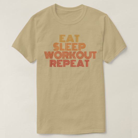 食べトレーニング反復 Tシャツ (デザイン正面)