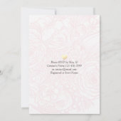 食べドリンクとパーティー結婚のゴールデンパイナップルカップル 招待状 (裏面)