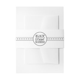 食べドリンクとブ結婚したロモダンク/ホワイト結婚ズ 招待状ベリーバンド