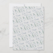 食べドリンクとベメリータイポグラフィ華美クリスマス 招待状 (裏面)