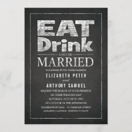 食べドリンクとベ結婚したクリエイティブ結婚ズ 招待状