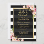 食べドリンクとベ結婚したルのフローラ結婚ズ 招待状 (正面)