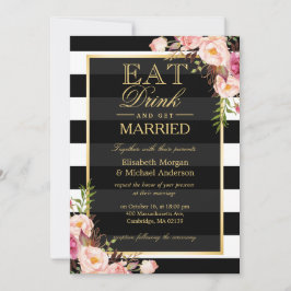 食べドリンクとベ結婚したルのフローラ結婚ズ 招待状