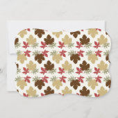 食べドリンクと感謝していディナ与えを与える 招待状 (裏面)