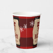 食べドリンクと赤いメリーパイ素朴ドクリスマス 紙コップ (右)