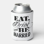 食べドリンクとBE結婚した DIYカラー結婚式の引き出物 缶クーラー (缶正面)