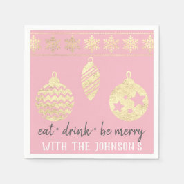 食べドリンクはピメリーンク白金ゴールド雪 スタンダードカクテルナプキン