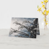 食べドリンクは、ゾンビスケルトンのハロウィーンを怖がらせる カード (黄色い花)