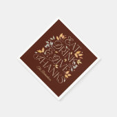 食べドリンク与え感謝していパーティー・ナプキン スタンダードカクテルナプキン (角)