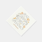 食べドリンク与え感謝していパーティー・ナプキン スタンダードカクテルナプキン (角)