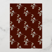 食べドリンク与え感謝していホイル感謝祭招待状 箔シーズンカード (裏面)